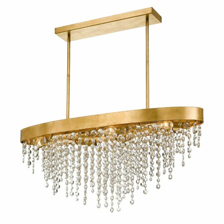 CRYSTORAMA Windham 8 Light Antique Gold Crystal Chandelier WIN-619-GA-CL-MWP
